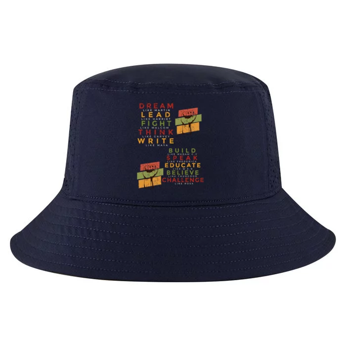 Inspiring Great African American Leaders Fist Black History Great Gift Cool Comfort Performance Bucket Hat