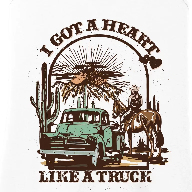 I Got A Heart Like A Truck Country Music Ladies Essential Tank