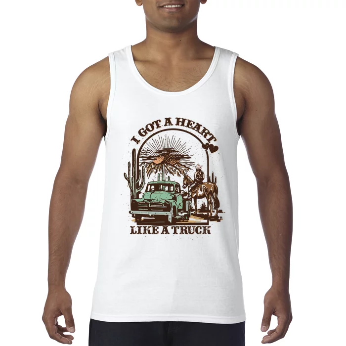 I Got A Heart Like A Truck Country Music Tank Top