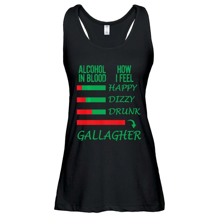 Irish Gallagher & Alcohol St Patrick Day Apparel Design Gift Ladies Essential Flowy Tank