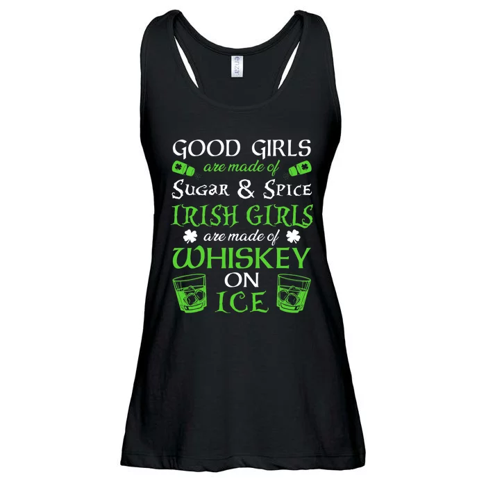 Irish Girls Are Whiskey On Ice St. Patrick's Day Funny Gift Ladies Essential Flowy Tank