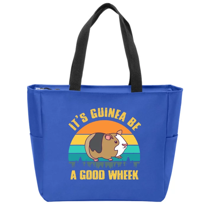 ItS Guinea Be A Good Wheek Guinea Pig Piggy Gift Zip Tote Bag