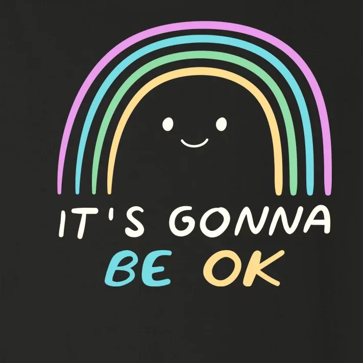 It's Gonna Be Ok Rainbow Smiley Face Positive Quote Toddler Long Sleeve Shirt