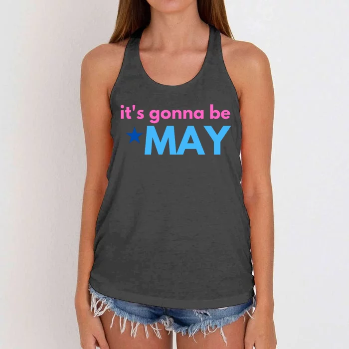 ItS Gonna Be May Women's Knotted Racerback Tank