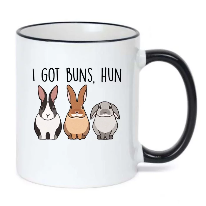 I Got Buns Hun Bunny Mom Cute Rabbit Lover Rabbit Mama Black Color Changing Mug