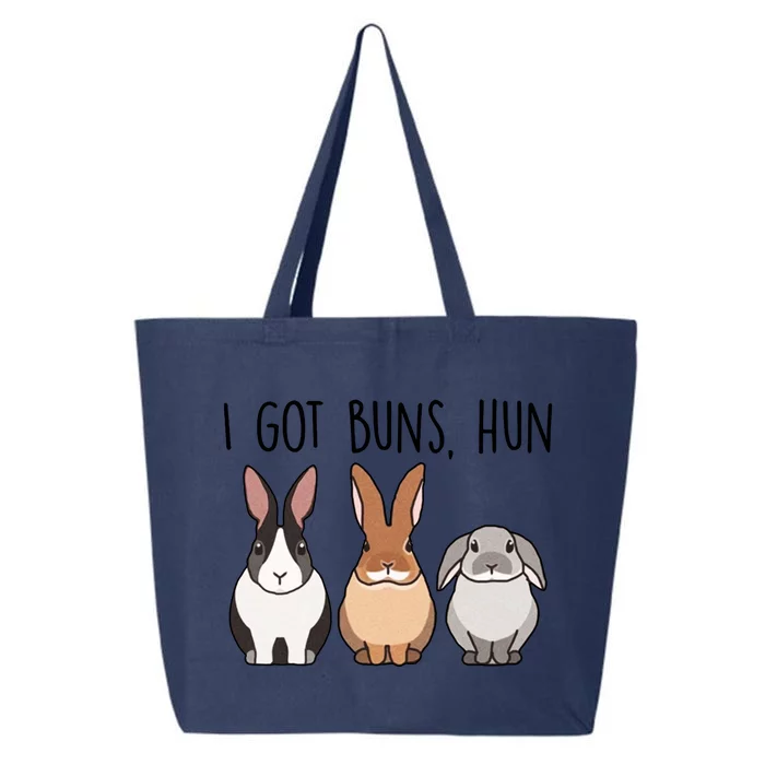 I Got Buns Hun Bunny Mom Cute Rabbit Lover Rabbit Mama 25L Jumbo Tote