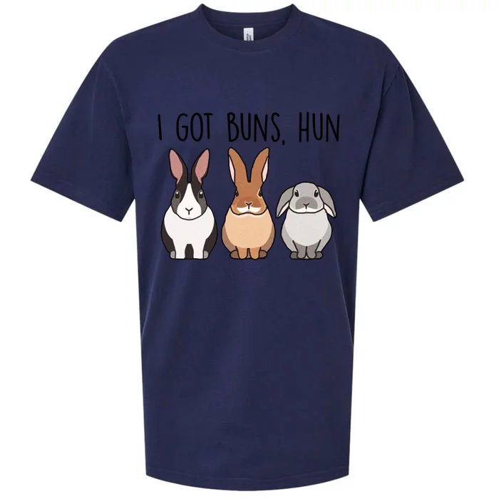 I Got Buns Hun Bunny Mom Cute Rabbit Lover Rabbit Mama Sueded Cloud Jersey T-Shirt