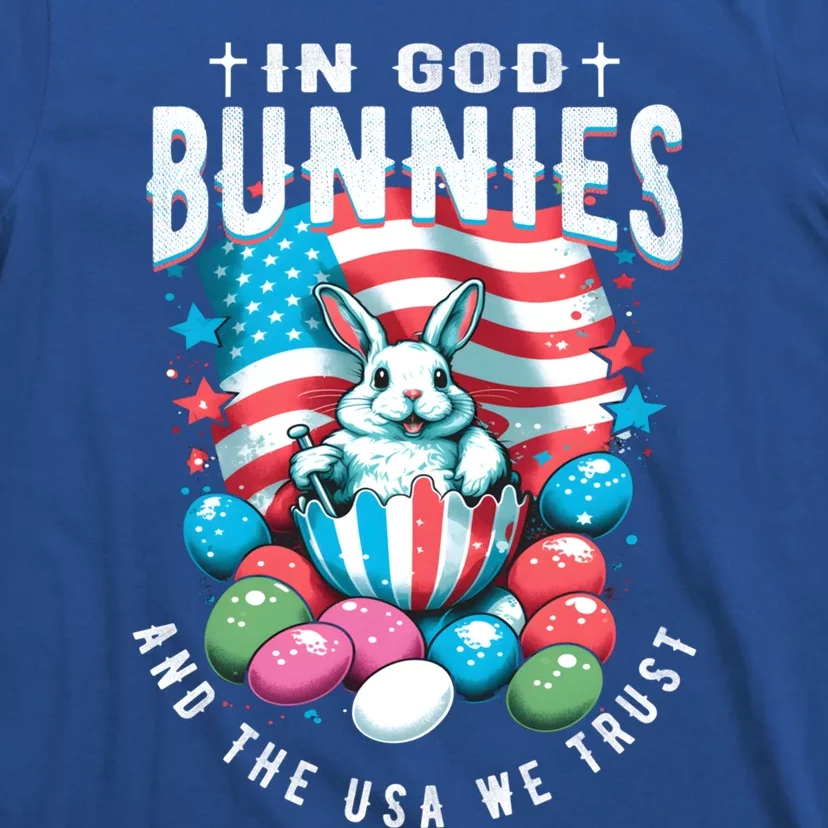 In God Bunnies Usa We Trust Easter Bunny American Patriotic Cool Gift T-Shirt