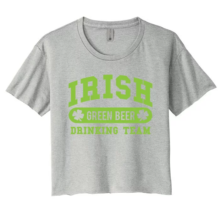 Irish Green Beer Ing Team Great Gift Women's Crop Top Tee