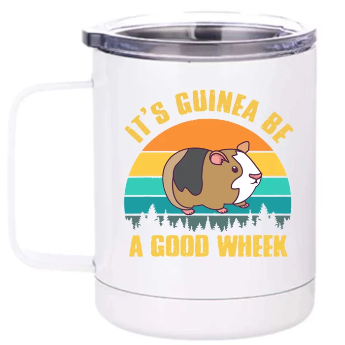 ItS Guinea Be A Good Wheek Guinea Pig Piggy Cool Gift Front & Back 12oz Stainless Steel Tumbler Cup