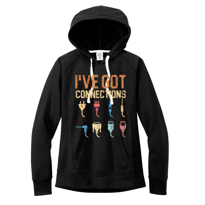 IVe Got Connections Information Technology Specialist Women's Fleece Hoodie