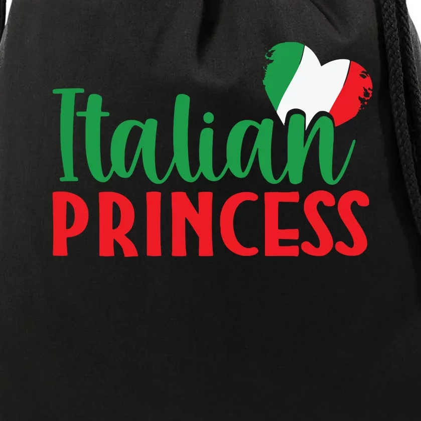 Italy Girl Cute Italia Home Country Italian Princess Drawstring Bag