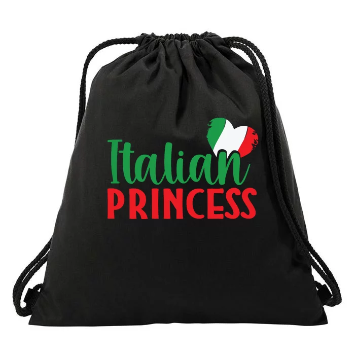 Italy Girl Cute Italia Home Country Italian Princess Drawstring Bag