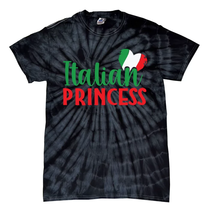 Italy Girl Cute Italia Home Country Italian Princess Tie-Dye T-Shirt