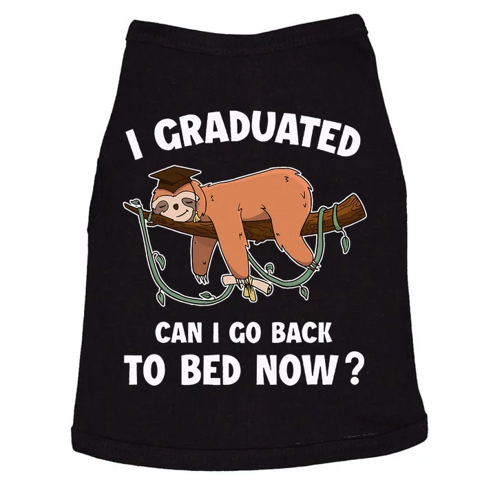 I Graduated Can I Go Back To Bed Now Funny 2024 Graduation Doggie Tank