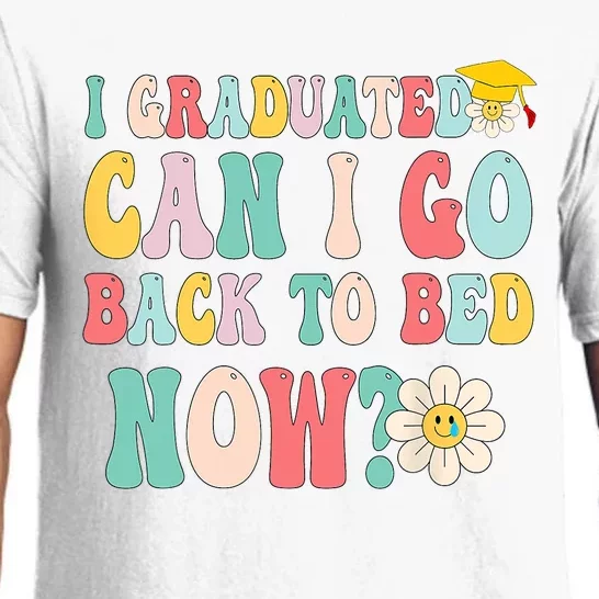 I Graduated Can I Go Back To Bed Now Funny Graduation Gift Pajama Set