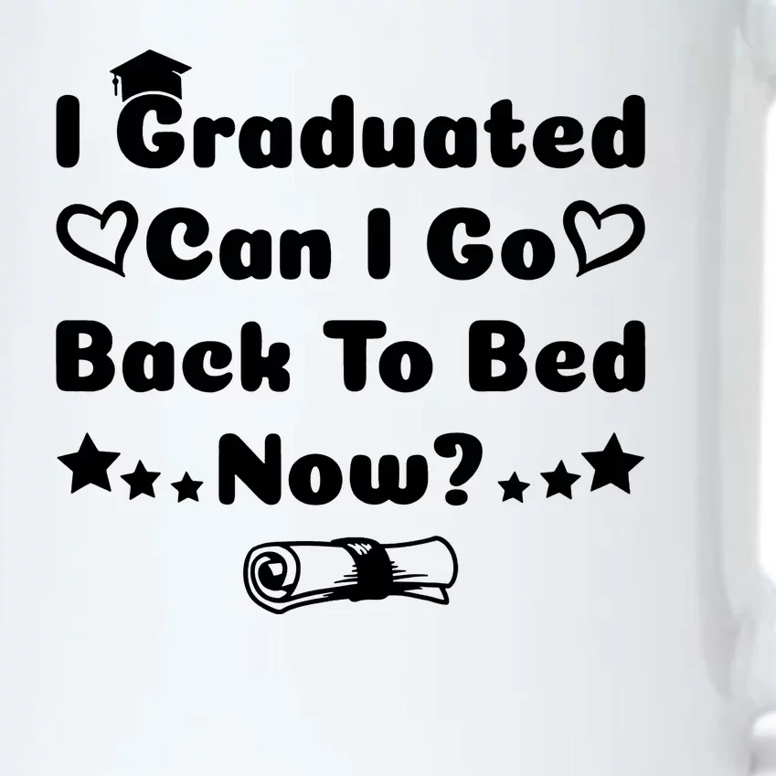 I Graduated Can I Go Back To Bed Now Funny Black Color Changing Mug