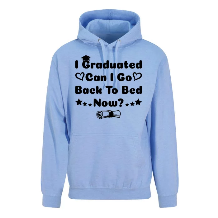 I Graduated Can I Go Back To Bed Now Funny Unisex Surf Hoodie