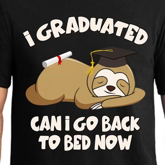 I Graduated Can I Go Back To Bed Now Graduation Pajama Set