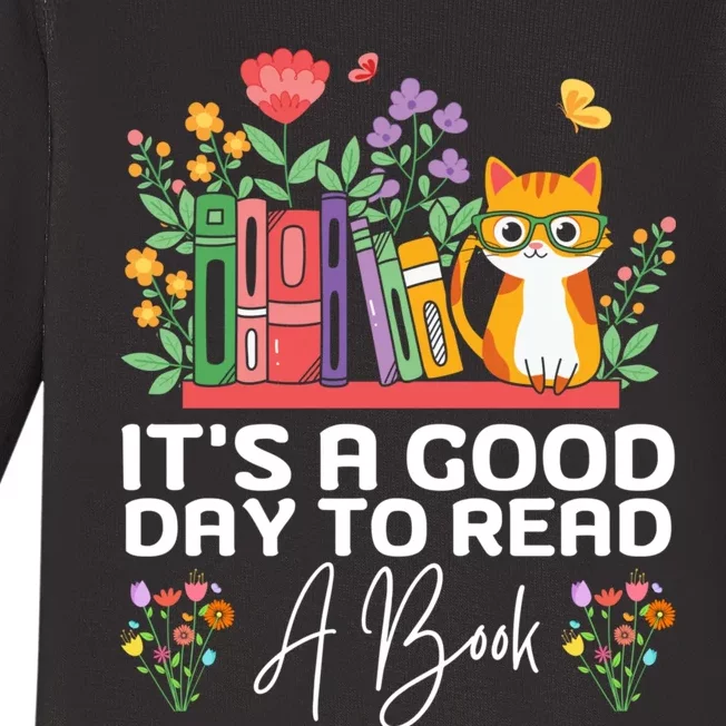 ItS Good Day To Read Book Funny Library Reading Books Lover Baby Long Sleeve Bodysuit