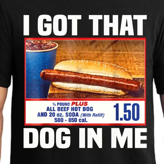 I Gotthat Dog In Me Funny Hotdogs Combo 4th Of July Dad Mom Pajama Set