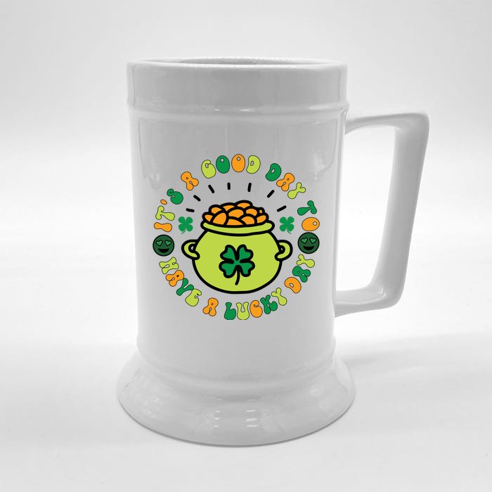 It's Good Day To Have A Lucky Day Front & Back Beer Stein