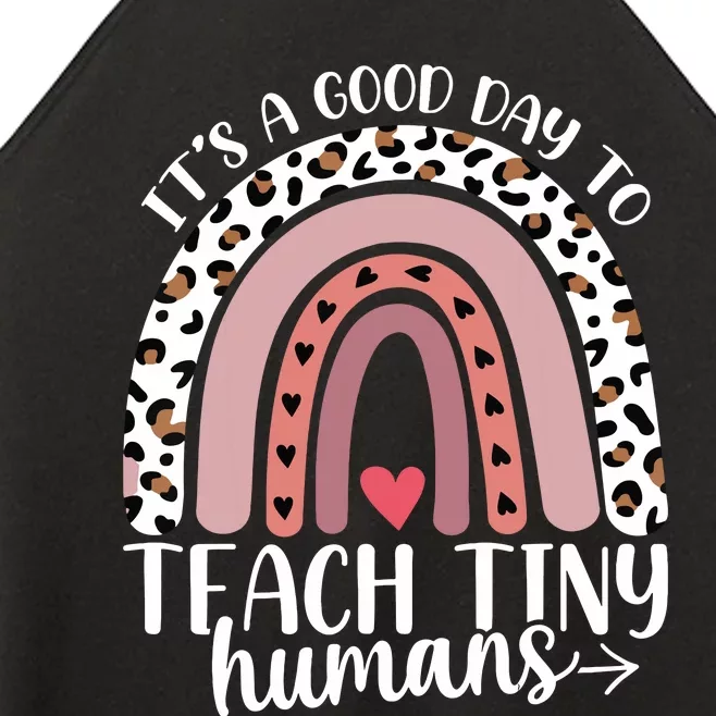 Its Good Day To Teach Tiny Humans Daycare Provider Teacher Women’s Perfect Tri Rocker Tank