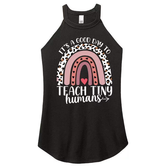 Its Good Day To Teach Tiny Humans Daycare Provider Teacher Women’s Perfect Tri Rocker Tank