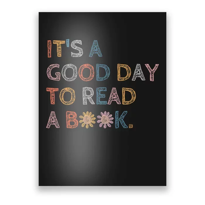 Its Good Day To Read Book Funny Library Reading Lovers Vintage Poster