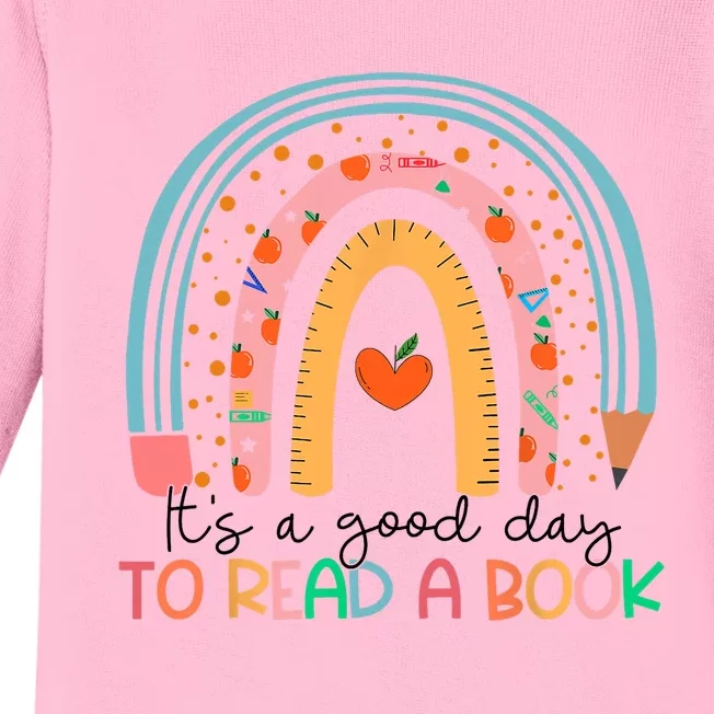 Its Good Day To Read Book Funny Library Reading Lovers Baby Long Sleeve Bodysuit