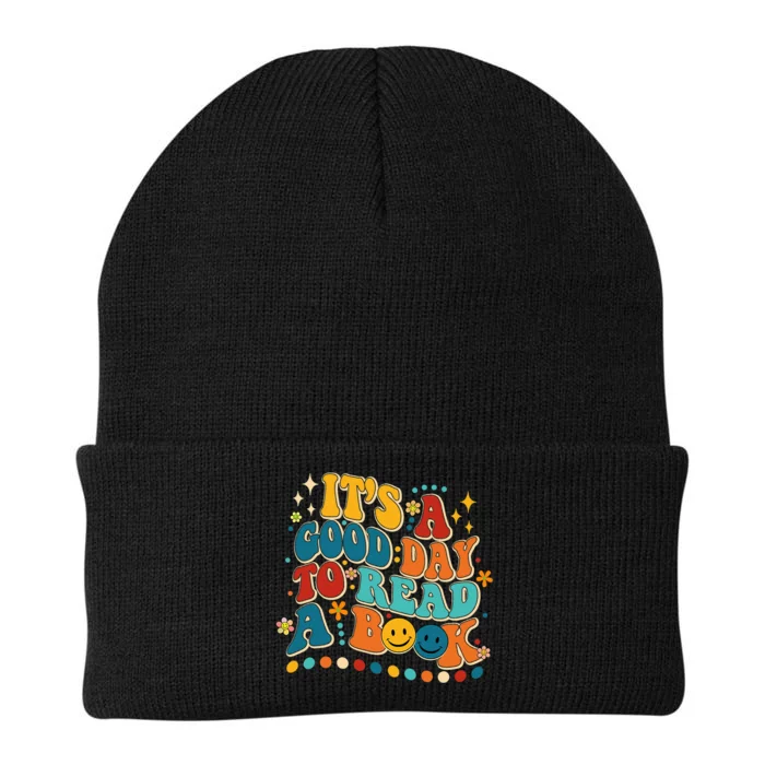 Its Good Day To Read Book Funny Library Book Day Knit Cap Winter Beanie