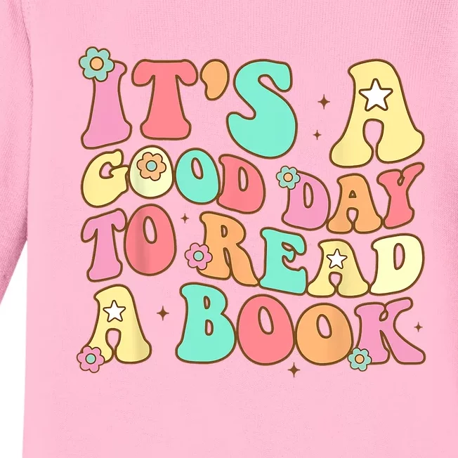 Its Good Day To Read Book Funny Library Reading Lovers Baby Long Sleeve Bodysuit