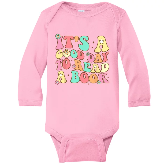 Its Good Day To Read Book Funny Library Reading Lovers Baby Long Sleeve Bodysuit