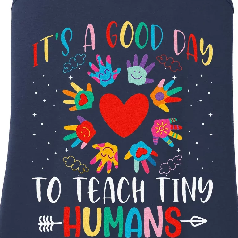 Its Good Day To Teach Tiny Humans Daycare Provider Teacher Ladies Essential Tank