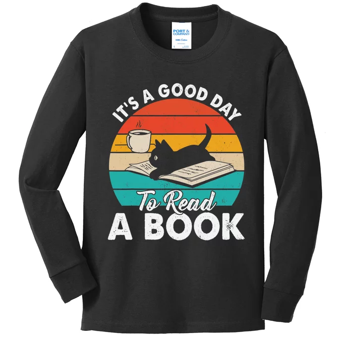 Its Good Day To Read Book Funny Library Reading Lovers Kids Long Sleeve Shirt