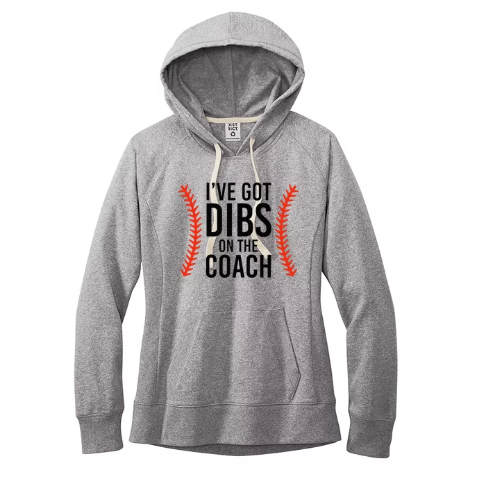 IVe Got Dibs On The Coach Funny Baseball Women's Fleece Hoodie