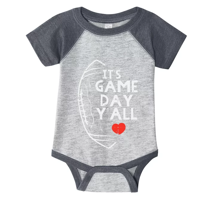 Its Game Day Yall American Football Sports Infant Baby Jersey Bodysuit