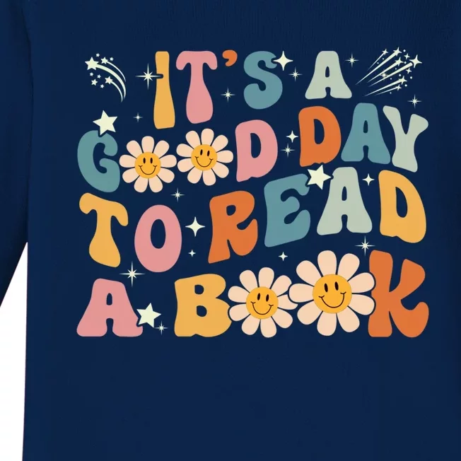 It's Good Day To Read Book Funny Library Reading Lovers Gift Baby Long Sleeve Bodysuit