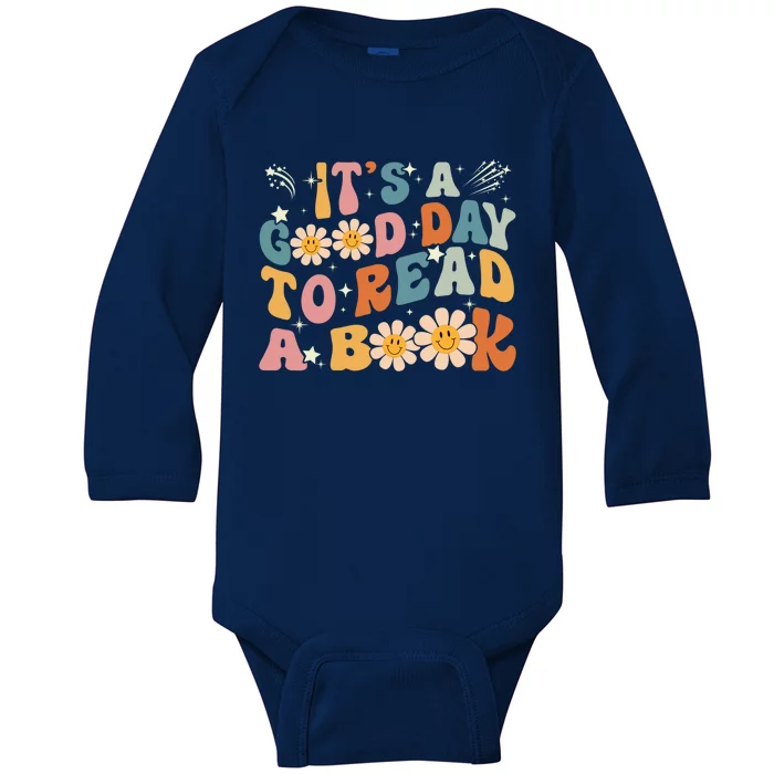 It's Good Day To Read Book Funny Library Reading Lovers Gift Baby Long Sleeve Bodysuit