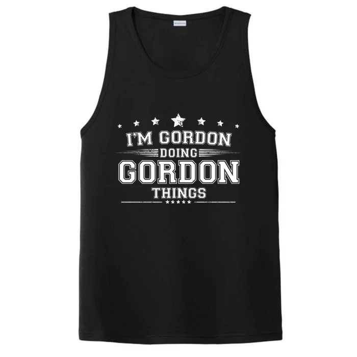 Im Gordon Doing Gordon Things Performance Tank