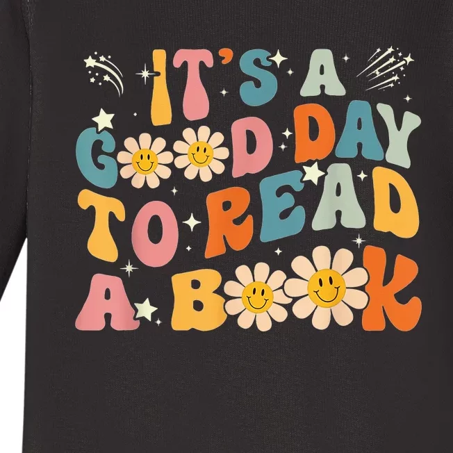 It's Good Day To Read Book Funny Library Reading Lovers Baby Long Sleeve Bodysuit