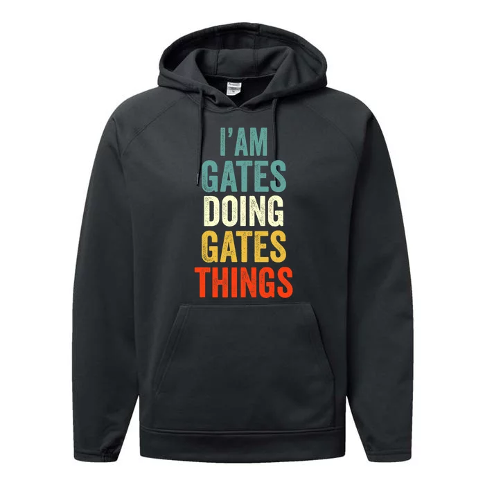 IM Gates Doing Gates Things Gates Personalized Performance Fleece Hoodie