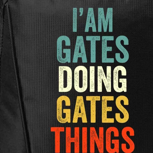 IM Gates Doing Gates Things Gates Personalized City Backpack