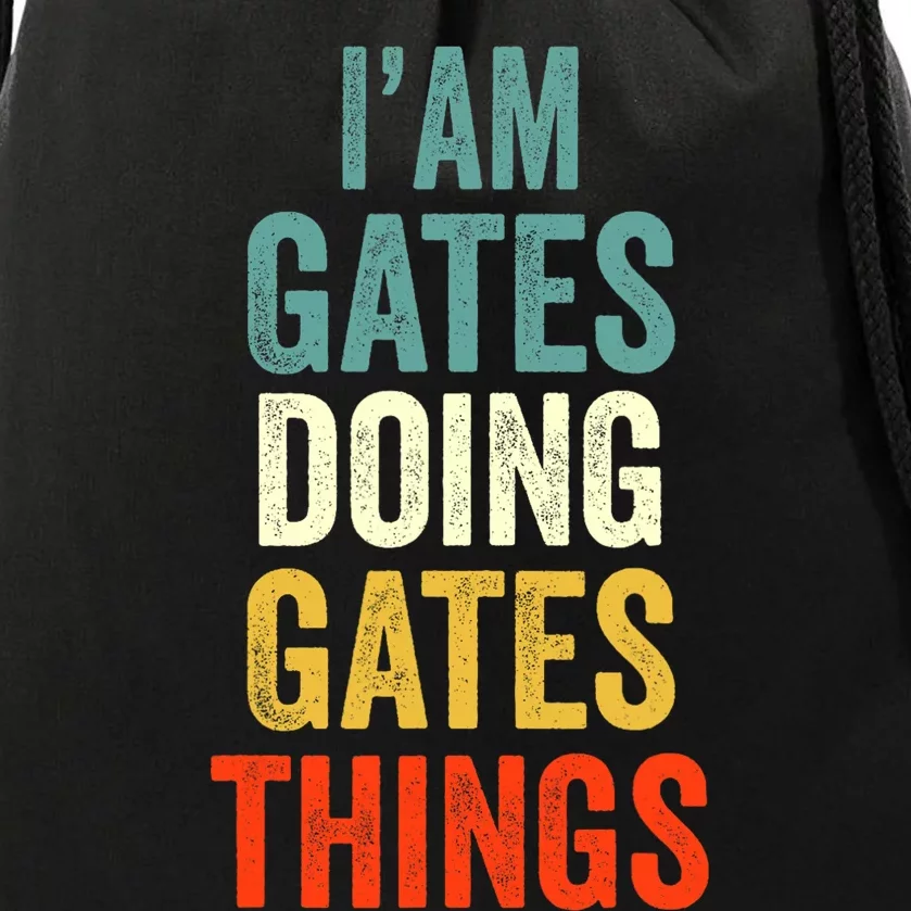 IM Gates Doing Gates Things Gates Personalized Drawstring Bag