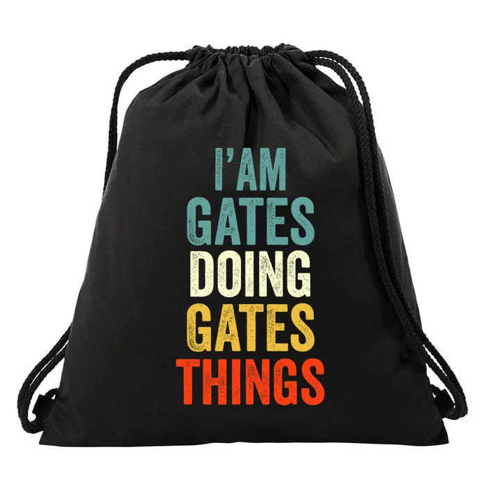 IM Gates Doing Gates Things Gates Personalized Drawstring Bag