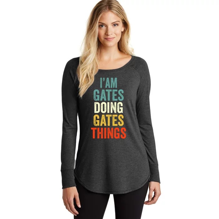 IM Gates Doing Gates Things Gates Personalized Women's Perfect Tri Tunic Long Sleeve Shirt