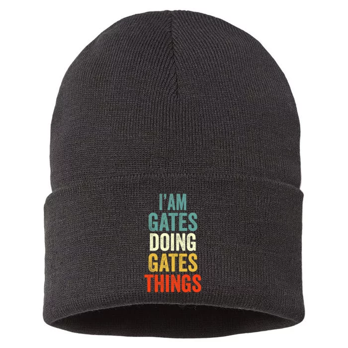 IM Gates Doing Gates Things Gates Personalized Sustainable Knit Beanie