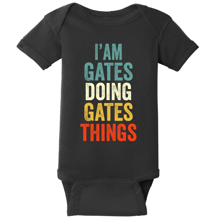 IM Gates Doing Gates Things Gates Personalized Baby Bodysuit