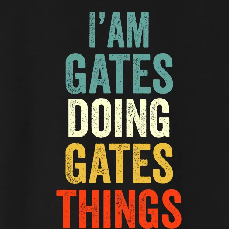 IM Gates Doing Gates Things Gates Personalized Women's Crop Top Tee