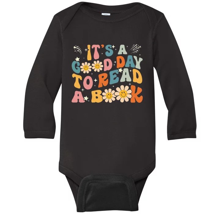 Its Good Day To Read Book Funny Library Reading Lovers Baby Long Sleeve Bodysuit